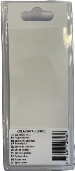Kramp - KRLA890PAIR3P01B - Set spina e presa Superseal 3 Pin (1)