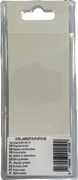 Kramp - KRLA890PAIR4P01B - Set spina e presa Superseal 4 Pin (1)