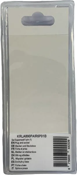 Kramp - KRLA890PAIR6P01B - Set spina e presa Superseal 6 Pin (1)