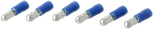 Kramp - KRLA9025P06B - Connettore a proiettile maschio, blu - 1.5-2.5mm² (6)
