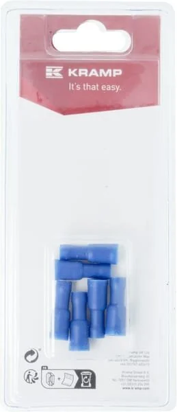 Kramp - KRLA9030P06B - Connettore a proiettile femmina, blu - 1.5-2.5mm² (6)
