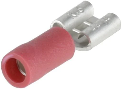 Kramp - KRLA9075P06B - Terminale a lama femmina, rosso 6.3x0.8mm - 0.5-1.0mm² (6)