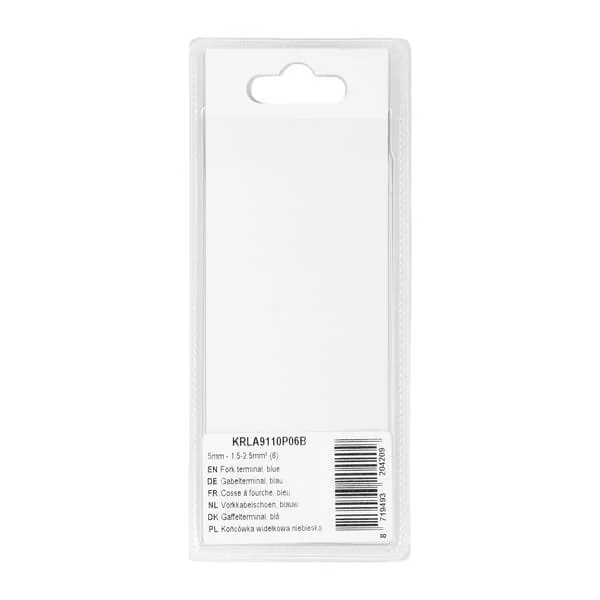 Kramp - KRLA9110P06B - Terminale a forcella, blu 5mm - 1.5-2.5mm² (6)