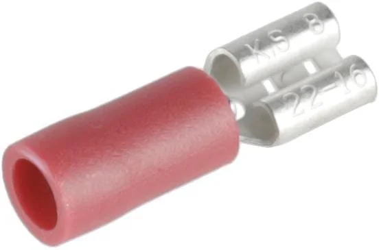 Kramp - KRLA9230P06B - Terminale a lama femmina, rosso 4.8x0.8mm - 0.5-1.0mm² (6)