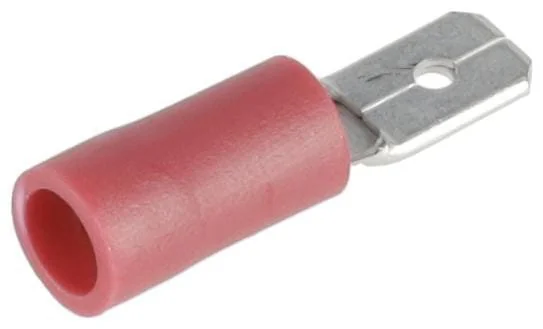 Kramp - KRLA9255P06B - Terminale a lama maschio, rosso 4.8x0.8mm - 0.5-1.0mm² (6)