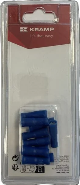 Kramp - KRLA9330P10B - Connettore a proiettile femmina blu - 1.5-2.5mm² 10