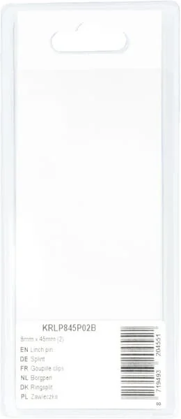 Kramp - KRLP845P02B - Coppiglia a tubo 8mm x 45mm (2)