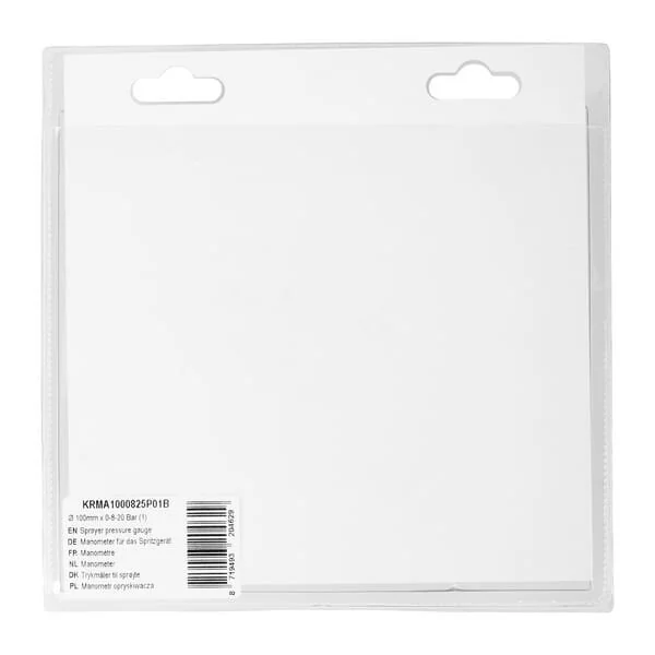 Kramp - KRMA1000825P01B - Manometro irroratrice diametro 100mm x 0-8-20bar (1)