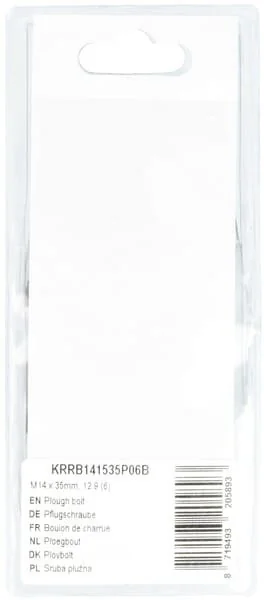 Kramp - KRRB141535P06B - Bullone aratro M14x35mm, 12.9 (6)