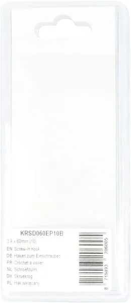 Kramp - KRSD060EP10B - Gancio a vite 3.9x60mm (10)