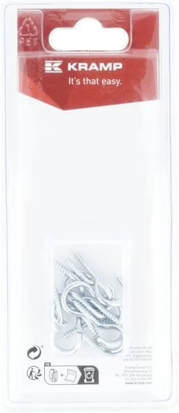 Kramp - KRSH030EP10B - Gancio a vite 2.6x30mm (10)