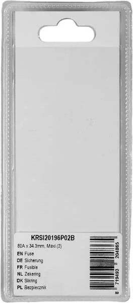 Kramp - KRSI20196P02B - Fusibile 80A x 34.3mm, Maxi (2)
