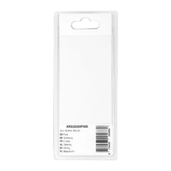 Kramp - KRSI20260P06B - Fusibile 2A x 16.3mm, mini (6)