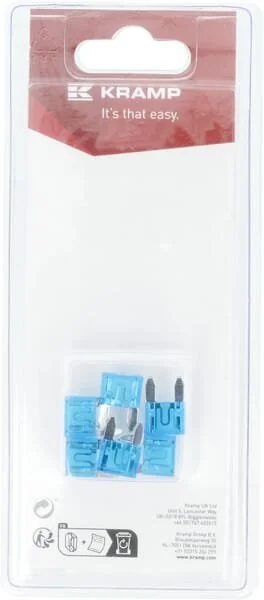 Kramp - KRSI20266P06B - Fusibile 15A x 16.3mm, mini (6)