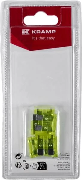 Kramp - KRSI22020P06B - Fusibile 20A x 20mm, a lama (6)