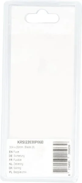 Kramp - KRSI22030P06B - Fusibile 30A x 20mm, a lama (6)