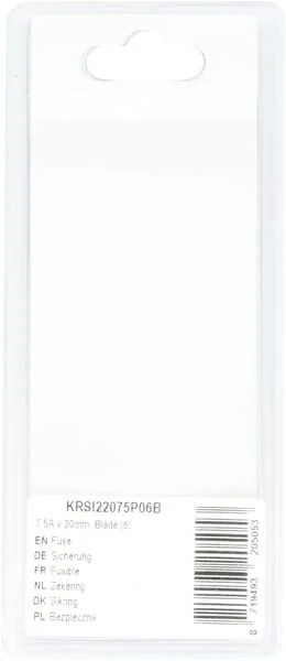 Kramp - KRSI22075P06B - Fusibile 7.5A x 20mm, Lama (6)