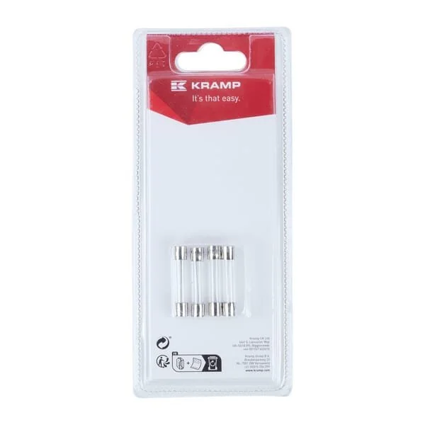 Kramp - KRSI23516P04B - Fusibile 10A x 32mm, vetro (4)