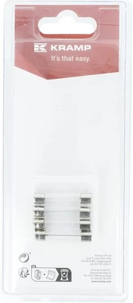 Kramp - KRSI23517P04B - Fusibile 15A x 32mm, vetro (4)