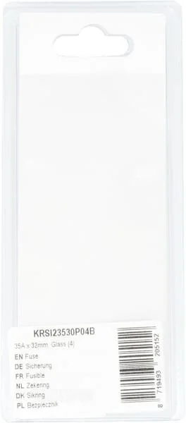 Kramp - KRSI23530P04B - Fusibile 35A x 32mm, Vetro (4)