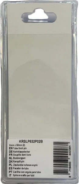 Kramp - KRSLP632P02B - Coppiglia a tubo 6mm x 32mm (2)
