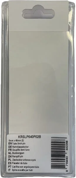 Kramp - KRSLP640P02B - Coppiglia a tubo 6mm x 40mm (2)