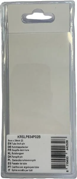 Kramp - KRSLP834P02B - Coppiglia a tubo 8mm x 34mm (2)