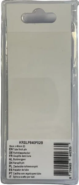 Kramp - KRSLP840P02B - Coppiglia a tubo 8mm x 40mm (2)