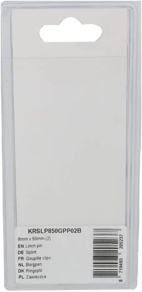 Kramp - KRSLP850GPP02B - Coppiglia a tubo 8mm x 50mm (2)