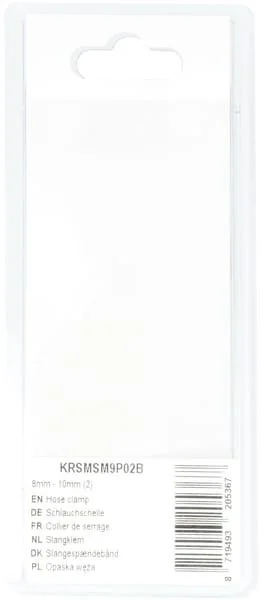 Kramp - KRSMSM9P02B - Fascetta per tubo 8mm - 10mm (2)