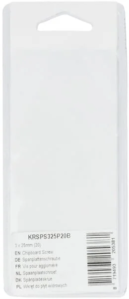 Kramp - KRSPS325P20B - Vite per truciolare 3x25mm (20)