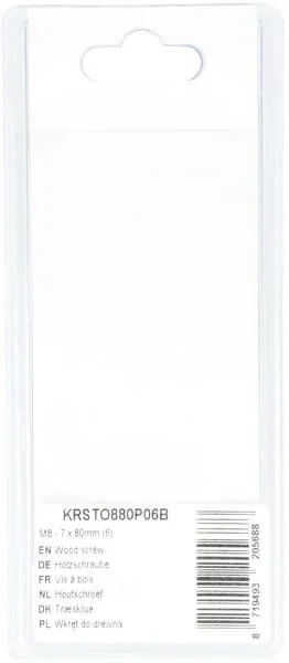 Kramp - KRSTO880P06B - Vite da legno M8-7x80mm (6)