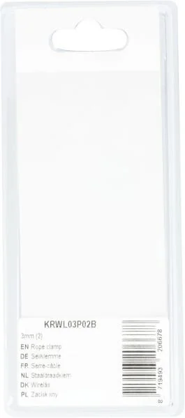 Kramp - KRWL03P02B - Morsetto fune 3mm (2)