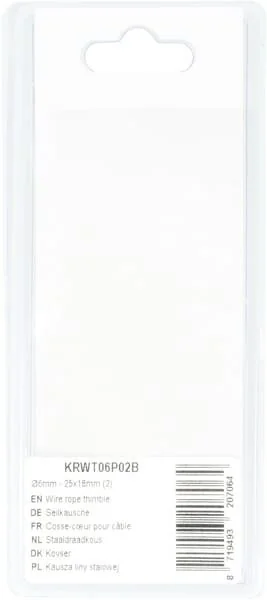 Kramp - KRWT06P02B - Redancia per fune metallica - 25x18mm (2)