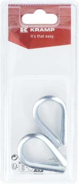 Kramp - KRWT08P02B - Redancia per fune metallica - 33x24mm (2)
