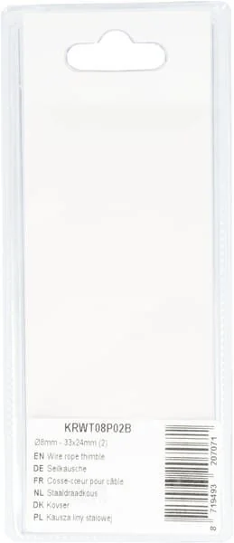 Kramp - KRWT08P02B - Redancia per fune metallica - 33x24mm (2)