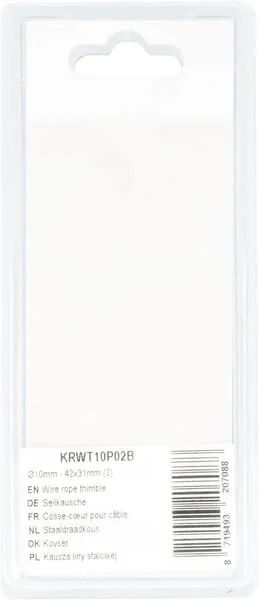 Kramp - KRWT10P02B - Redancia per fune metallica - 42x31mm (2)