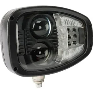 Kramp - LA10209 - Faro LED, LH per impieghi gravosi, 22/32W, rettangolare, Mm, Deutsch 6-Pin, riscaldato, abbagliante/anabbagliante