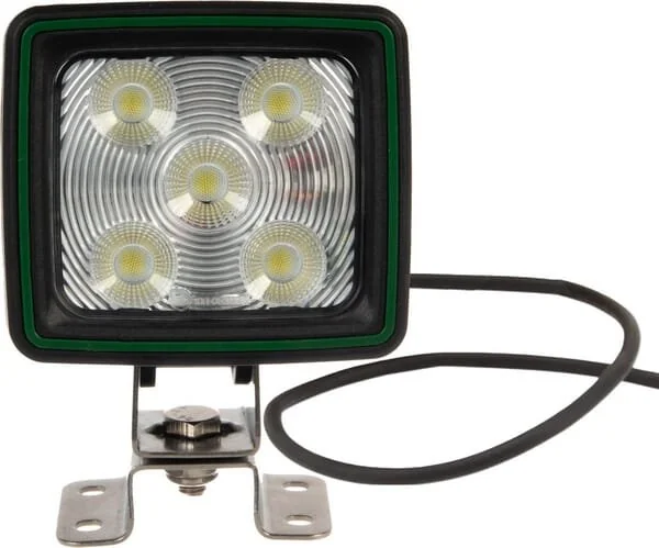 Kramp - LA104103M - Faro lavoro LED, 60W, 5600lm, quadrato, bianco, MM, cavo 3M, ampio fascio diffuso, 20 LED