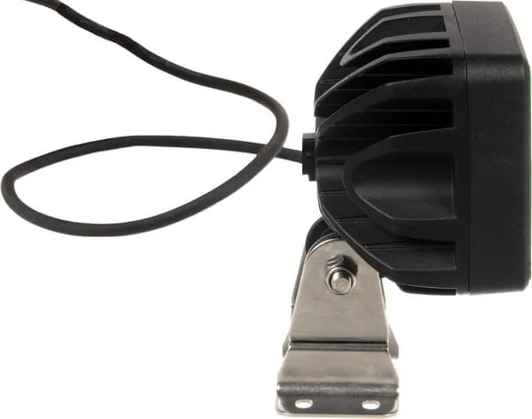 Kramp - LA104103M - Faro lavoro LED, 60W, 5600lm, quadrato, bianco, MM, cavo 3M, ampio fascio diffuso, 20 LED