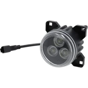 Kramp - LA10447B - Faro lavoro LED, 42W, 4200lm, rotondo, nero