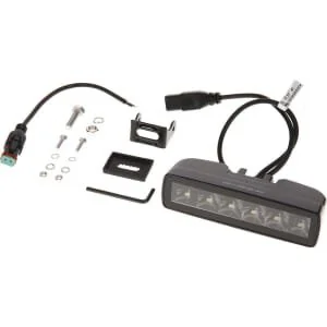 Kramp - LA10609 - Luce da lavoro LED indiretta, 30W, 2880lm, rettangolare, 12, bianca, Deutsch Plug, fascio spot, 6LED's