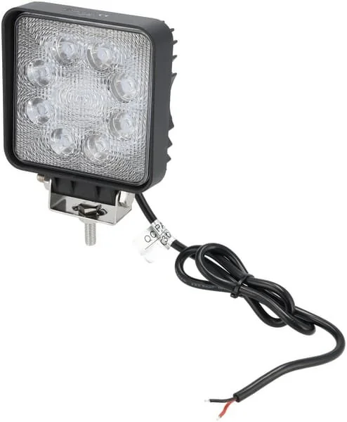 Kramp - LA10901 - Luce da lavoro LED, 24W, 2000lm, quadrata, bianca, mm, fascio ampio