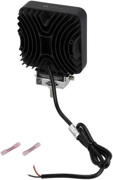 Kramp - LA10903 - Luce da lavoro LED, 24W, 2000lm, quadrata, bianca, mm, spot