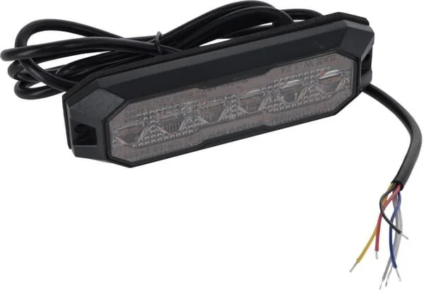 Kramp - LA20164 - Luce di avvertimento lampeggiante / luce di ingombro laterale LED, rettangolare, arancione/arancione, 12/42 LED