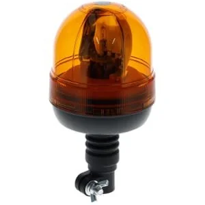Kramp - LA250101 - Faro rotante alogeno, 55W, ambra, montaggio su palo flessibile, X240mm