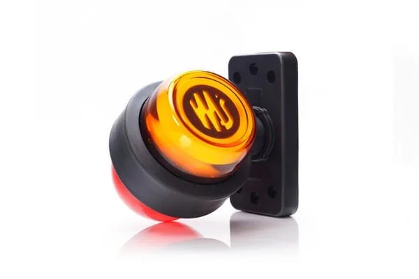 Kramp - LA30085 - Luce di ingombro laterale posteriore LED, rotante, rosso/arancione
