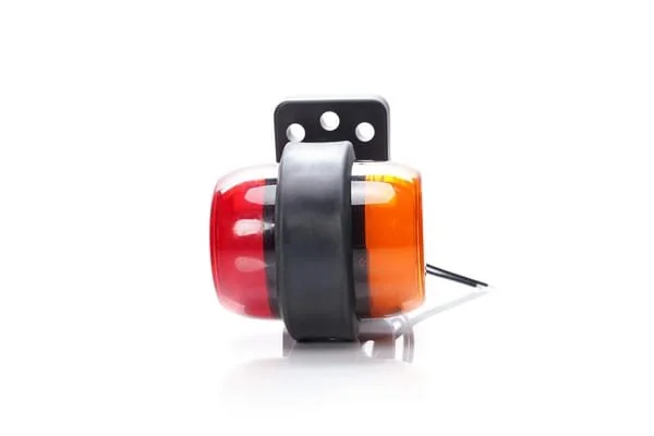 Kramp - LA30085 - Luce di ingombro laterale posteriore LED, rotante, rosso/arancione