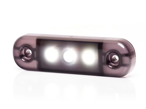 Kramp - LA30098 - Luce di posizione anteriore LED, bianca, rettangolare