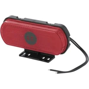 Kramp - LA30171 - Luce d'ingombro LED, rossa, rettangolare, "SAFETY LINE"